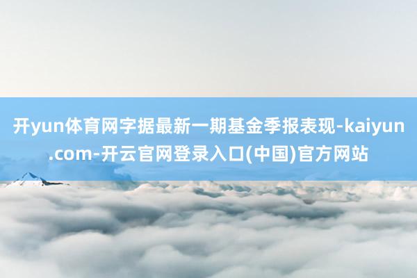 开yun体育网字据最新一期基金季报表现-kaiyun.com-开云官网登录入口(中国)官方网站